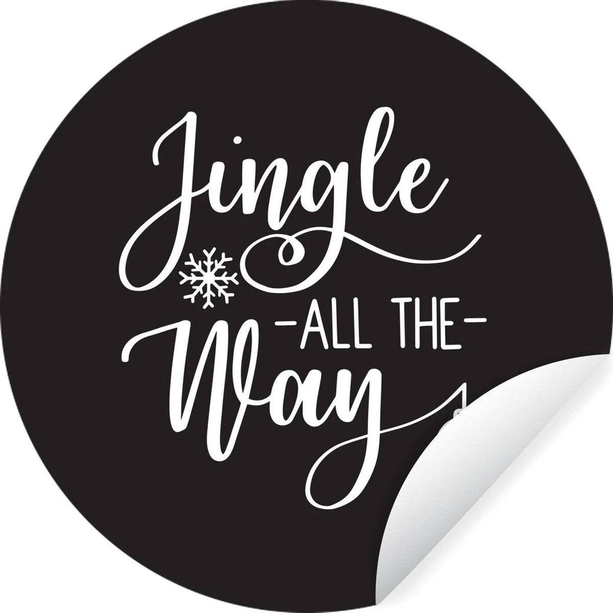 Citation De Noël Jingle Tout Le Chemin Sur Un Fond Noir Sticker Papier Peint Cercle Mural - ⌀ 140 Cm - Peinture Ronde - Cercle Papier Peint - Cercle Mural - Cercle Vivant - Autocollant & Découpe Ronde 3 Citation De Noël Jingle Tout Le Chemin Sur Un Fond Noir Sticker Papier Peint Cercle Mural - ⌀ 140 Cm - Peinture Ronde - Cercle Papier Peint - Cercle Mural - Cercle Vivant - Autocollant & Découpe Ronde