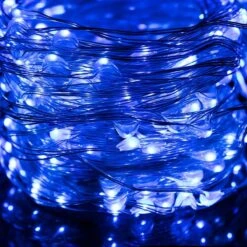 Lumières De Éclairage De Noël Springos | Intérieur & Extérieur | 30 M + 3 M De Cordon | 300 LED | Télécommande Incluse | Bleu -Jingle Bells Boutique 1200x1200 237