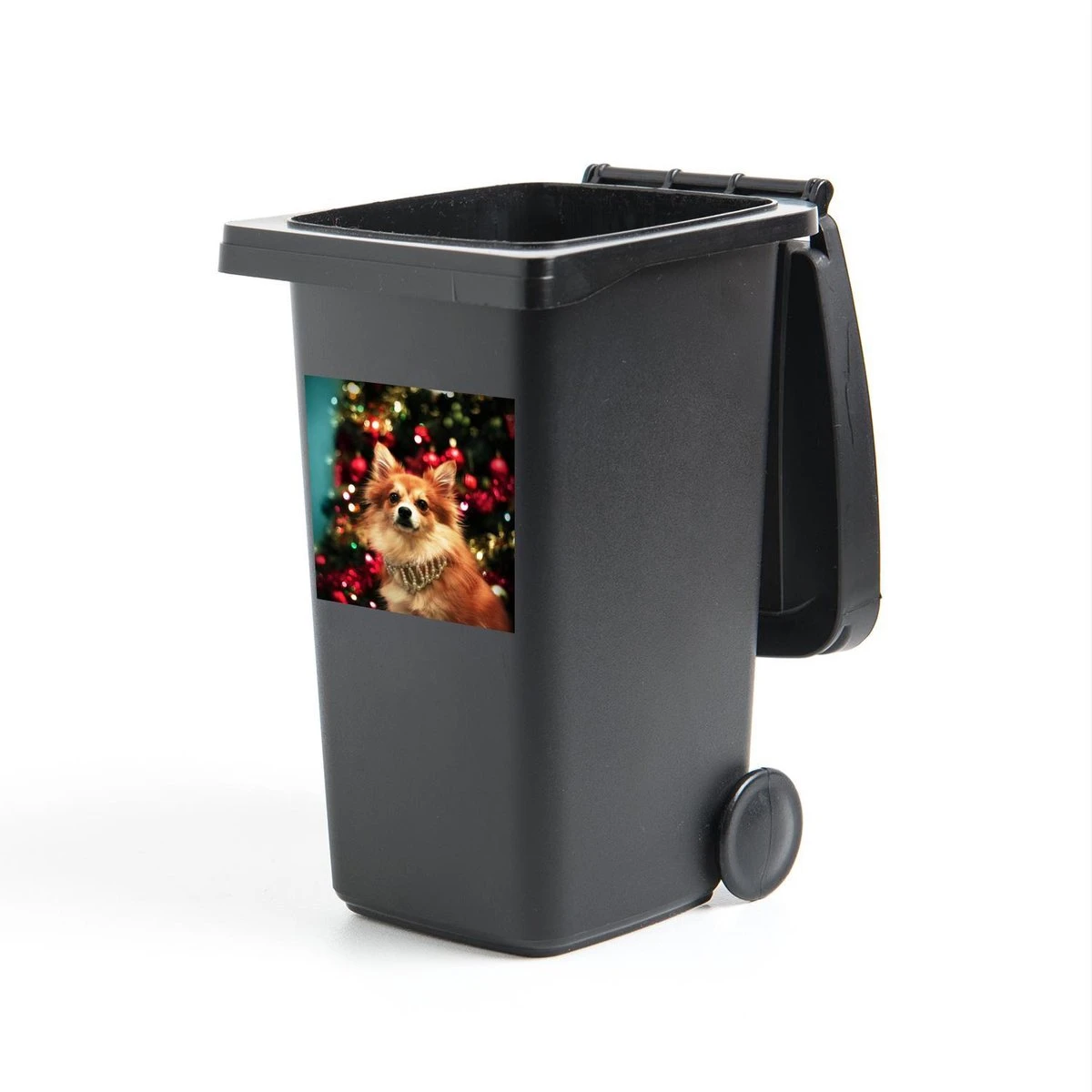 Autocollant De Conteneur Pomeranian - Chien Pendant Noël Autocollant De Poubelle - 40x40 Cm - Autocollant De Poubelle à Roulettes - Autocollant De Conteneur Résistant Aux Intempéries 3 Autocollant De Conteneur Pomeranian - Chien Pendant Noël Autocollant De Poubelle - 40x40 Cm - Autocollant De Poubelle à Roulettes - Autocollant De Conteneur Résistant Aux Intempéries