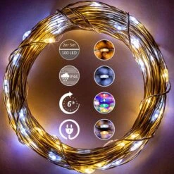 Éclairage De Noël Lumineuses - Éclairage De Noël Lumineuses - Éclairage De Noël Lumineuses - Set De 2 - Pour Décorations De Noël Et Extérieur - 5 M - Éclairage De Fête Chaud -Jingle Bells Boutique 1200x1200 280