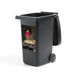 Sticker Conteneur Vieux MaîtresIllustrations De Noël - Johanna Henriette Anges Du Vieux Maître Alexandre Jean Dubois Drahonet Avec Goutte De Peinture Rose