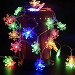 CB- Goods Snowflake Christmas Lights - Guirlandes Lumineuses - Guirlandes Lumineuses à LED - Multi - 20 LED - TikTok - Noël - Éclairage De Noël - Sapin De Noël - 3 Mètres