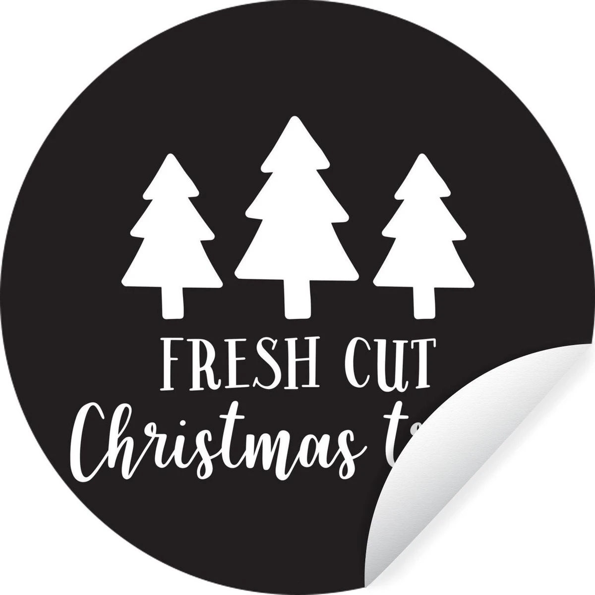 Citation De Noël Frais Coupé Les Arbres De Noël Contre Un Autocollant Fond Noir Cercle Mur Papier Peint - 100x100 Cm - Peinture Ronde - Cercle De Papier Peint - Cercle De Mur - Cercle Vivant - Auto-adhésifs Et Coupe Ronde 3 Citation De Noël Frais Coupé Les Arbres De Noël Contre Un Autocollant Fond Noir Cercle Mur Papier Peint - 100x100 Cm - Peinture Ronde - Cercle De Papier Peint - Cercle De Mur - Cercle Vivant - Auto-adhésifs Et Coupe Ronde
