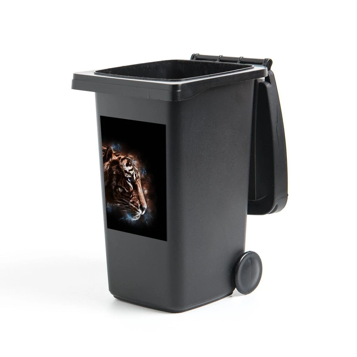 Sticker Conteneur TigreIllustrations De Noël - Image Magique Avec La Tête D'un Tigre Sur Fond Noir 3 Sticker Conteneur TigreIllustrations De Noël - Image Magique Avec La Tête D'un Tigre Sur Fond Noir