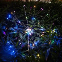 Dailyiled - éclairage De Jardin - Solaire - Feu D'artifice - Multicolore - 120 Led - Noël - Lot De 2