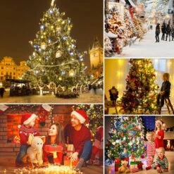 String - Rideau LED , Rideau Lumineux LED 3 * 3M Avec Télécommande 8 Modes, Guirlande Lumineuse LED étanche Pour Fête De Mariage, Décoration De Chambre De Jardin De Noël ( Wit Chaud) -Jingle Bells Boutique 1200x1200 468