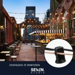 Guirlande Lumineuse Seventh Studio - LED - Guirlande Lumineuse Extérieure - Éclairage De Noël Extérieures - Guirlande Lumineuse - Câble Barbelé - Éclairage De Fête - Câble Barbelé Extérieur - 15 Mètres -Jingle Bells Boutique 1200x1200 470