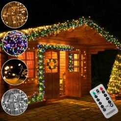 Lumières De Éclairage De Noël Monzana 200 LED - Avec Télécommande - Wit Chaud -Jingle Bells Boutique 1200x1200 509