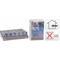 2x Lumières De Noël Sur Batterie 20 Lumières Colorées - Lumières De Fête -Jingle Bells Boutique 1200x1200 513