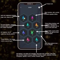 XLight - Éclairage De Noël RVB De 10 Mètres - Télécommande Incluse - Bluetooth Et Application -Jingle Bells Boutique 1200x1200 536