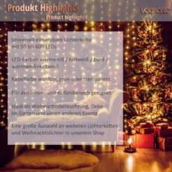 Éclairage De Noël Lumineuses - Éclairage De Fête Lumineuses - Éclairage De Noël Éclairage De Noël Extérieur - Pour L' Décorations De Noël Et L'extérieur - 40 M - Froid Chaud -Jingle Bells Boutique 1200x1200 553