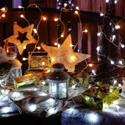 Éclairage De Fête De Fête - Éclairage De Noël De Jardin - Guirlandes Lumineuses - Lumières De Fête - Pour L'intérieur Et L'extérieur - Avec Télécommande - 10 M - Blanc Froid -Jingle Bells Boutique 1200x1200 558