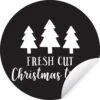 Citation De Noël Fraîchement Coupés Sur Fond Noir Sticker Papier Peint Cercle Mural - ⌀ 30 Cm - Peinture Ronde - Cercle Papier Peint - Cercle Mural - Cercle Vivant - Autocollant Et Coupe Ronde -Jingle Bells Boutique 1200x1200 58