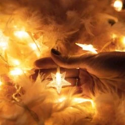 Lumières De Éclairage De Noël Springos | Étoile | Intérieur & Extérieur | 5 M Cordon Compris | Batterie | 50 LED | Blanc Chaud -Jingle Bells Boutique 1200x1200 607