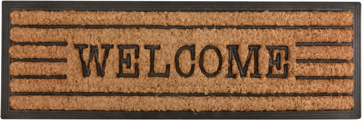 Paillasson "Welcome" Caoutchouc/ Kokos 75 Cm X 25 Cm - Paillasson Bienvenue - Paillasson - Tapis - Pour Usage Intérieur Et Extérieur - Cadeau - Présent - Cadeau - Nouvel An - Noël - Anniversaire 3 Paillasson "Welcome" Caoutchouc/ Kokos 75 Cm X 25 Cm - Paillasson Bienvenue - Paillasson - Tapis - Pour Usage Intérieur Et Extérieur - Cadeau - Présent - Cadeau - Nouvel An - Noël - Anniversaire