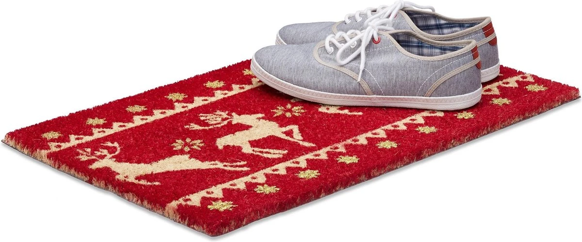 Relaxdays - Paillasson De Noël - Tapis De Pied De Renne - Tapis De Noix De Coco - Noël - Noël 13 Relaxdays - Paillasson De Noël - Tapis De Pied De Renne - Tapis De Noix De Coco - Noël - Noël – Image 11