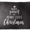 Coussins D'extérieur - Jardin - Citation Noël Passez Un Joyeux Petit Noël Sur Fond Noir - 60x40 Cm -Jingle Bells Boutique 1200x746 17