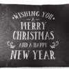 Coussins D'extérieur - Jardin - Citation De Noël Je Vous Souhaite Un Joyeux Noël Sur Fond Noir - 60x40 Cm -Jingle Bells Boutique 1200x746 20