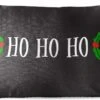 Coussins D'extérieur - Jardin - Citation De Noël Ho Ho Ho Sur Fond Noir - 50x30 Cm -Jingle Bells Boutique 1200x746 22