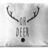 Coussins D'extérieur - Jardin - Citation De Noël Oh Cerf Sur Fond Blanc - 60x40 Cm -Jingle Bells Boutique 1200x747 13
