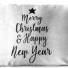 Coussins D' Extérieur - Jardin - Citation De Noël Joyeux Noël Et Happy Année Sur Un Fond Blanc - 60x40 Cm -Jingle Bells Boutique 1200x747 38