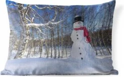 Coussins D'extérieur - Jardin - Une Poupée Enneigée à Anchorage En Alaska à Noël - 60x40 Cm