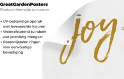 Décoration De Jardin Citations - Or - Joy - Proverbes - Noël - 40x30 Cm - Toile De Jardin - Affiche Extérieure -Jingle Bells Boutique 1200x767 13