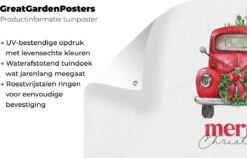 Poster De Jardin Noël - Couronne De Noël - Joyeux Noël - Citations - Proverbes - 60x30 Cm - Toile De Jardin -Jingle Bells Boutique 1200x767 16