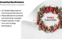 Décoration Murale Hiver - Gui - Couronne De Noël - 180x120 Cm - Poster Jardin -Jingle Bells Boutique 1200x767 2