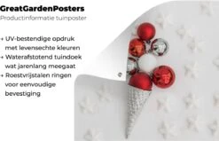 Les Boules De Sapin De Noël En Forme De Glace Affiche De Jardin 50x50 Cm - Petit - Toile De Jardin / Toile D'extérieur / Peintures Pour L'extérieur (décoration De Jardin) -Jingle Bells Boutique 1200x772 10