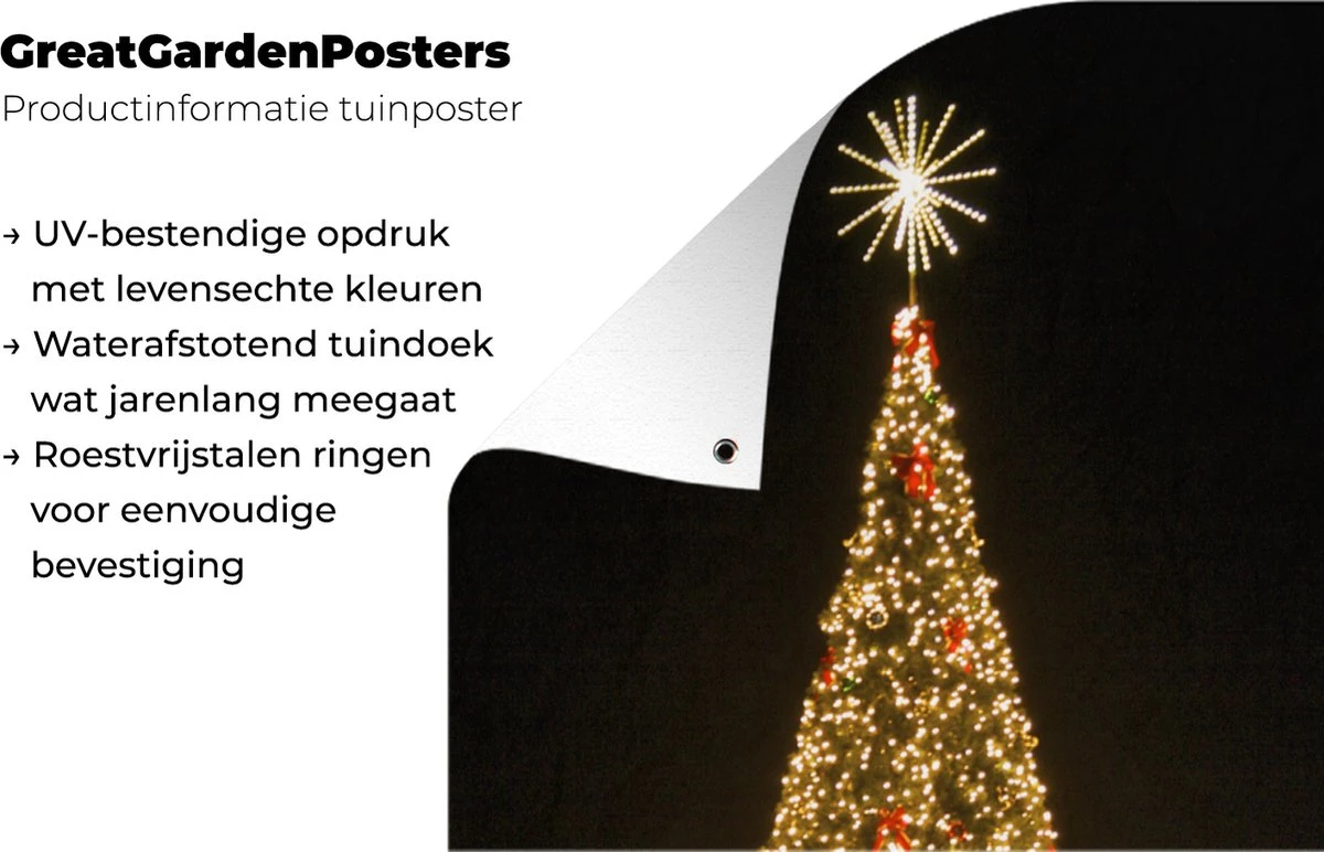 Affiche De Clôture Un énorme Sapin De Noël Aux États-Unis - 100x200 Cm - Toile De Jardin 7 Affiche De Clôture Un énorme Sapin De Noël Aux États-Unis - 100x200 Cm - Toile De Jardin – Image 5