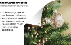 Affiche De Jardin Gros Plan De Boules De Noël Dans Le Sapin De Noël - 200x200 Cm - Toile De Jardin - Affiche D'extérieur -Jingle Bells Boutique 1200x772 23