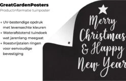 Citation De Noël Joyeux Noël Et Happy Année Avec Un Fond Noir 180x120 Cm XXL / De Groot Taille! -Jingle Bells Boutique 1200x772 36