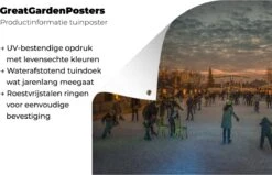 Posters De Jardin Devant Le Marché De Noël D' Amsterdam La Nuit - 90x60 Cm -Jingle Bells Boutique 1200x772 4