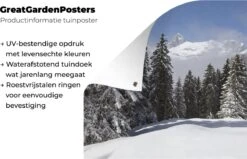 Les Arbres Enneigés Des Montagnes Créent Une Ambiance De Noël. Affiche De Jardin 60x40 Cm - Petit - Toile De Jardin / Toile D'extérieur / Peintures D'extérieur (décoration De Jardin) -Jingle Bells Boutique 1200x772 40