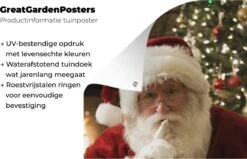 Affiche De Clôture Père Noël Avec Un Sapin De Noël Coloré - 100x200 Cm - Toile De Jardin -Jingle Bells Boutique 1200x772 43