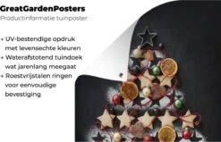 Sapin De Noël En Biscuit Affiche De Jardin En Vrac 120x160 Cm - Toile De Jardin / Toile D'extérieur / Peintures D'extérieur (décoration De Jardin) XXL / Groot Format! -Jingle Bells Boutique 1200x772 48