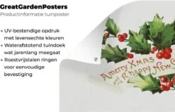 Décoration De Jardin Houx - Noël - Décorations De Noël - 40x30 Cm - Toile De Jardin - Affiche Extérieure -Jingle Bells Boutique 1200x772 49