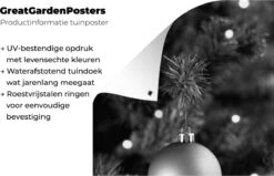 Affiche De Jardin Boule Dorée En Sapin De Noël - Noir Et Blanc - 80x120 Cm - Jardin -Jingle Bells Boutique 1200x772 55