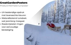 Décoration Murale Renne Tire Le Père Noël Sur Un Traîneau En Laponie - 180x120 Cm - Poster Jardin - Toile Jardin - Poster Extérieur 12 Décoration Murale Renne Tire Le Père Noël Sur Un Traîneau En Laponie - 180x120 Cm - Poster Jardin - Toile Jardin - Poster Extérieur -Jingle Bells Boutique 1200x772 58