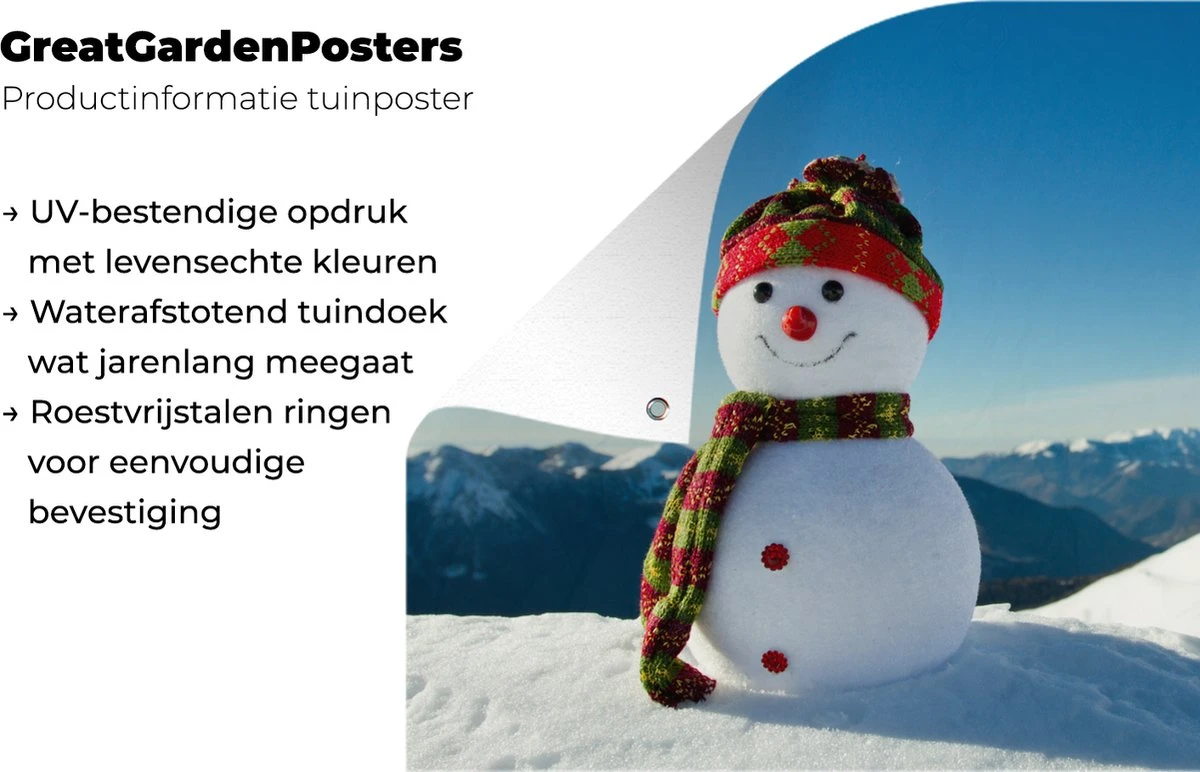 Affiche De Jardin Une Poupée De Noël Dans Un Paysage Enneigé En Hiver - 200x200 Cm - Toile Jardin 7 Affiche De Jardin Une Poupée De Noël Dans Un Paysage Enneigé En Hiver - 200x200 Cm - Toile Jardin – Image 5