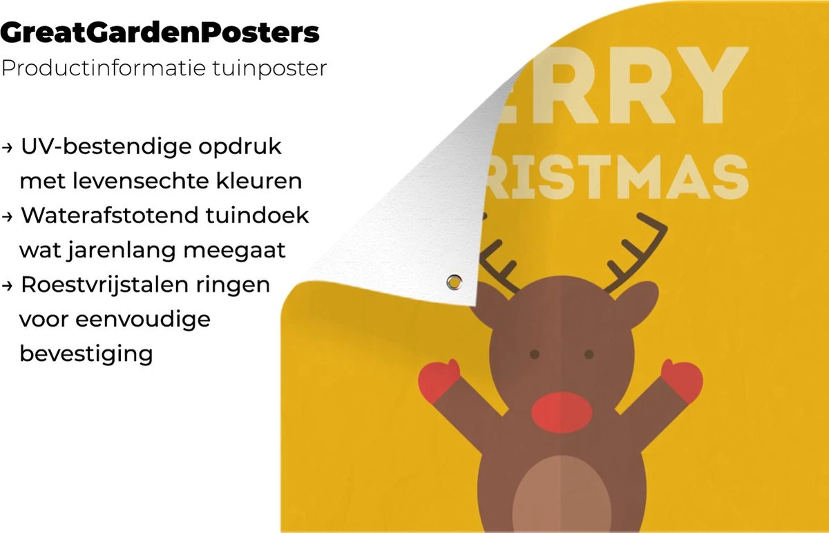 Illustration De Noël D'un Renne Avec La Citation Joyeux Noël Happy Année 40x60 Cm 8 Illustration De Noël D'un Renne Avec La Citation Joyeux Noël Happy Année 40x60 Cm – Image 6