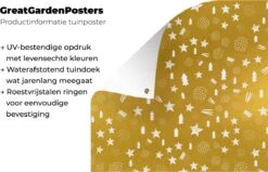 Posters De Jardin Noël - Goud - Motifs - 50x50 Cm - Toile De Jardin -Jingle Bells Boutique 1200x772 80