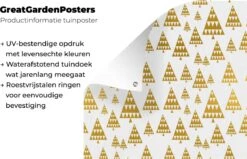 Affiche De Jardin - Toile De Jardin - Affiches Extérieures - Noël - Sapins De Sapins De Noël - Or - Motifs - Posters De Jardin Cm - Jardin -Jingle Bells Boutique 1200x772 81