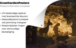 Crèche De Noël Sur Mur En Lumières Affiche De Jardin Toile En Vrac 180x120 Cm - Toile De Jardin / Toile D'extérieur / Peintures D'extérieur (décoration De Jardin) XXL / Groot Format! -Jingle Bells Boutique 1200x772 83