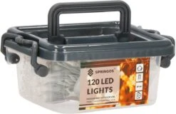 Lumières De Éclairage De Noël Springos | Intérieur & Extérieur | 9 M | Batterie | 120 LED | Blanc Froid -Jingle Bells Boutique 1200x776 22