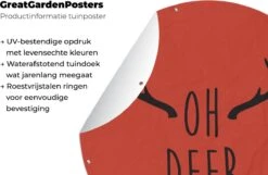 Cercle De Jardin Citation De Noël Oh Cerf Sur Fond Rouge - 120x120 Cm - Poster Jardin Rond - Extérieur - XXL -Jingle Bells Boutique 1200x784 1