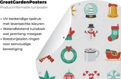 Garden Circle Christmas Stuff - Motif - Noël - 120x120 Cm - Affiche De Jardin Ronde - Extérieur - XXL -Jingle Bells Boutique 1200x784 2