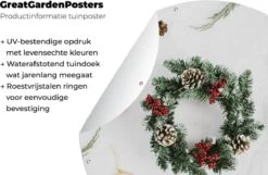 Garden Circle Winter - Noël - Couronne - 60x60 Cm - Affiche De Jardin 13 Garden Circle Winter - Noël - Couronne - 60x60 Cm - Affiche De Jardin -Jingle Bells Boutique 1200x784 5