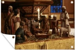 Crèche De Noël En Bois Affiche De Jardin En Vrac 60x40 Cm - Petit - Toile De Jardin / Toile D'extérieur / Peintures Pour L'extérieur (décoration De Jardin) -Jingle Bells Boutique 1200x795 13